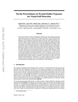 On the Powerfulness of Textual Outlier Exposure for Visual OoD Detection