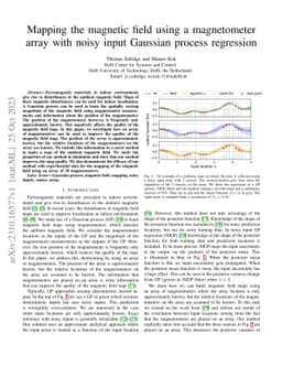 Mapping the magnetic field using a magnetometer array with noisy input
  Gaussian process regression