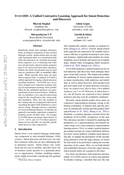 IntenDD: A Unified Contrastive Learning Approach for Intent Detection
  and Discovery