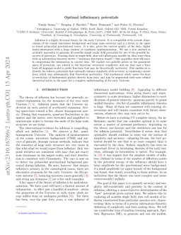 Optimal Inflationary Potentials