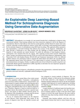 An Explainable Deep Learning-Based Method For Schizophrenia Diagnosis
  Using Generative Data-Augmentation
