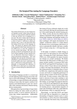On Surgical Fine-tuning for Language Encoders