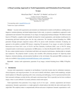 A Deep Learning Approach to Teeth Segmentation and Orientation from
  Panoramic X-rays