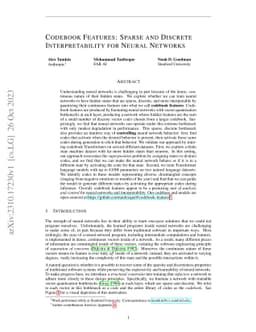 Codebook Features: Sparse and Discrete Interpretability for Neural
  Networks