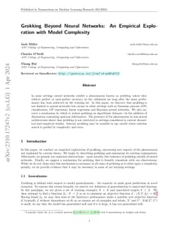 Grokking Beyond Neural Networks: An Empirical Exploration with Model
  Complexity