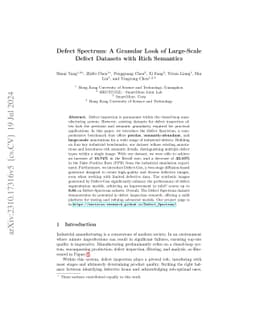 Defect Spectrum: A Granular Look of Large-Scale Defect Datasets with
  Rich Semantics