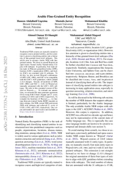 Arabic Fine-Grained Entity Recognition