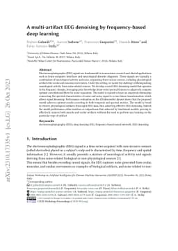 A multi-artifact EEG denoising by frequency-based deep learning