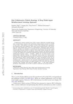 Fair collaborative vehicle routing: A deep multi-agent reinforcement
  learning approach