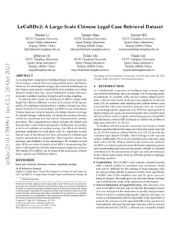 LeCaRDv2: A Large-Scale Chinese Legal Case Retrieval Dataset