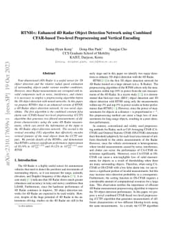 RTNH+: Enhanced 4D Radar Object Detection Network using Combined
  CFAR-based Two-level Preprocessing and Vertical Encoding