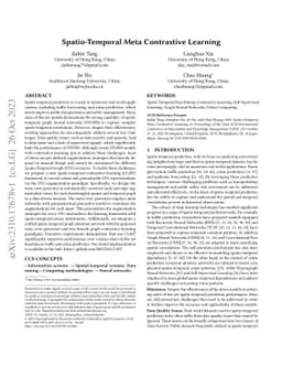Spatio-Temporal Meta Contrastive Learning