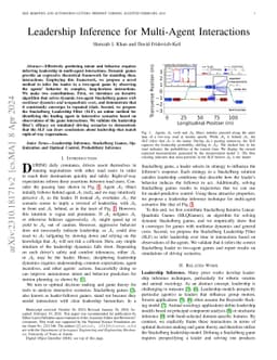 Leadership Inference for Multi-Agent Interactions