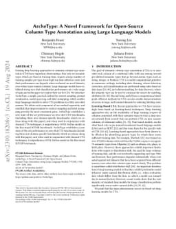 ArcheType: A Novel Framework for Open-Source Column Type Annotation
  using Large Language Models
