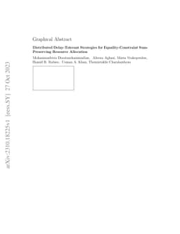 Distributed Delay-Tolerant Strategies for Equality-Constraint
  Sum-Preserving Resource Allocation