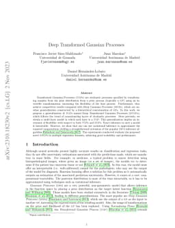 Deep Transformed Gaussian Processes
