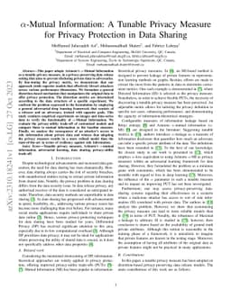 $α$-Mutual Information: A Tunable Privacy Measure for Privacy
  Protection in Data Sharing