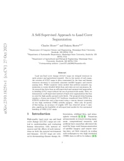 A Self-Supervised Approach to Land Cover Segmentation