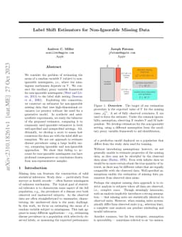 Label Shift Estimators for Non-Ignorable Missing Data