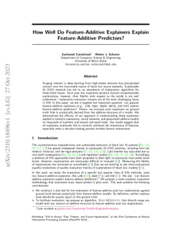 How Well Do Feature-Additive Explainers Explain Feature-Additive
  Predictors?