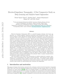 Electrical Impedance Tomography: A Fair Comparative Study on Deep
  Learning and Analytic-based Approaches