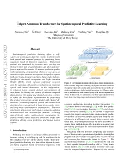 Triplet Attention Transformer for Spatiotemporal Predictive Learning