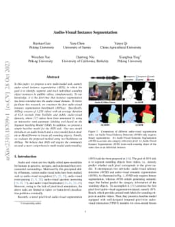 Audio-Visual Instance Segmentation