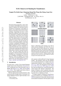 TLM: Token-Level Masking for Transformers