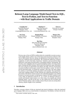 Reboost Large Language Model-based Text-to-SQL, Text-to-Python, and
  Text-to-Function -- with Real Applications in Traffic Domain
