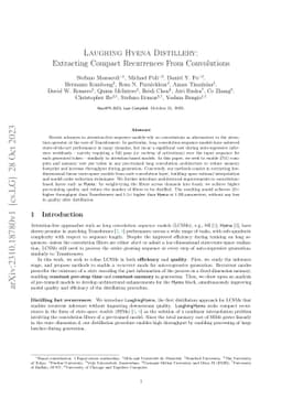Laughing Hyena Distillery: Extracting Compact Recurrences From
  Convolutions