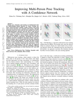 Improving Multi-Person Pose Tracking with A Confidence Network