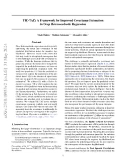TIC-TAC: A Framework for Improved Covariance Estimation in Deep
  Heteroscedastic Regression