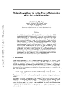 Optimal Algorithms for Online Convex Optimization with Adversarial
  Constraints