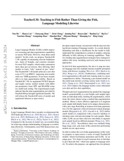 TeacherLM: Teaching to Fish Rather Than Giving the Fish, Language
  Modeling Likewise