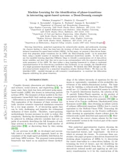 Machine Learning for the identification of phase-transitions in
  interacting agent-based systems: a Desai-Zwanzig example