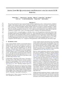 Atom: Low-bit Quantization for Efficient and Accurate LLM Serving