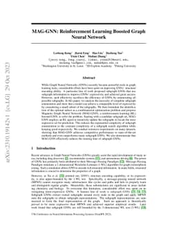 MAG-GNN: Reinforcement Learning Boosted Graph Neural Network