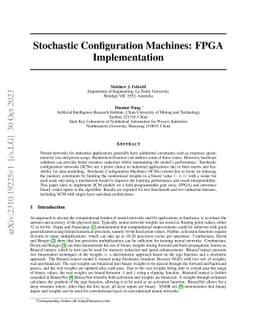 Stochastic Configuration Machines: FPGA Implementation
