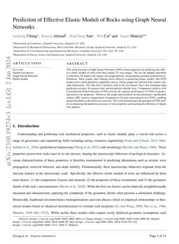Prediction of Effective Elastic Moduli of Rocks using Graph Neural
  Networks