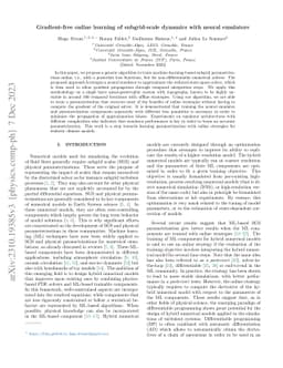 Gradient-free online learning of subgrid-scale dynamics with neural
  emulators