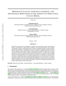Causal Fair Metric: Bridging Causality, Individual Fairness, and
  Adversarial Robustness