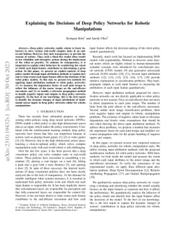 Explaining the Decisions of Deep Policy Networks for Robotic
  Manipulations