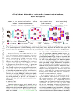 GC-MVSNet: Multi-View, Multi-Scale, Geometrically-Consistent Multi-View
  Stereo