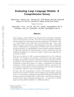 Evaluating Large Language Models: A Comprehensive Survey