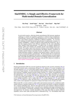 SimMMDG: A Simple and Effective Framework for Multi-modal Domain
  Generalization