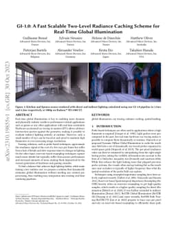GI-1.0: A Fast and Scalable Two-level Radiance Caching Scheme for
  Real-time Global Illumination