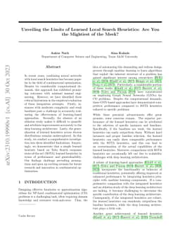 Unveiling the Limits of Learned Local Search Heuristics: Are You the
  Mightiest of the Meek?