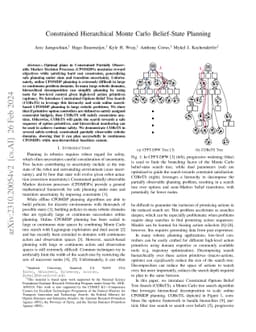 Constrained Hierarchical Monte Carlo Belief-State Planning