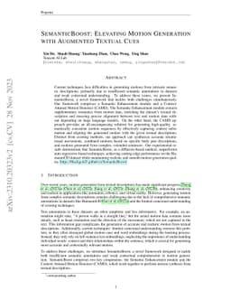 SemanticBoost: Elevating Motion Generation with Augmented Textual Cues