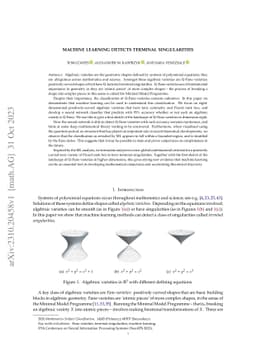 Machine learning detects terminal singularities